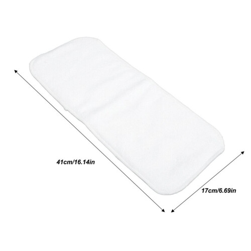 2pcs Washable Cloth Diaper Inserts, 17x41cm, Microfiber, for 3-6 Years 1