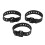 3pcs Black Rubber Short Utility Straps, Quick Release, Multi-Purpose 2