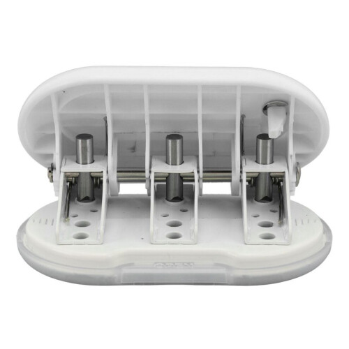 Durable ABS Metal 3 Hole Puncher - Easy Storage with Built-In Lock