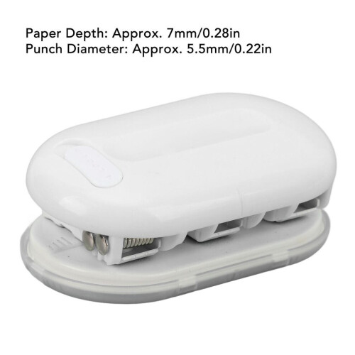 Durable ABS Metal 3 Hole Puncher - Easy Storage with Built-In Lock 1