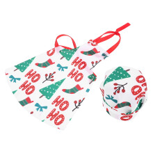 2 Set Natale Grembiule Cappello Bjd