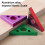 Thick Aluminum 3in Right Angle Ruler, 45 Triangle Square, Woodworking Tool, Red 4