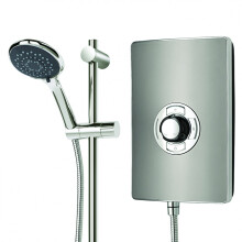 Triton Aspirante 9.5kW Electric Shower Gun Metal Effect 5 Spray ASP09GUNMTL