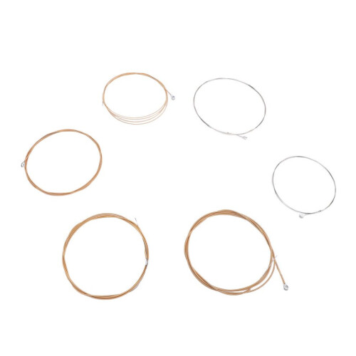6PCS Rust-Resistant Phosphor Bronze Folk Guitar Strings Replacement