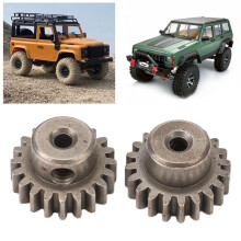 2Pcs Steel RC Motor Gears 20T for 1/12-1/16 Cars, 2.3mm Bore