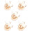 5 Sets Unfertiges Holz Sonnensystem Modell Diy Dreidimensional 10