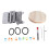 Small Weaving Loom 14 Hooks Wood Frame Darning Tool for Socks & Clothes 2