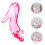 2St Hochhackige Schuhe Kristall Ornament Party 7