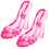 2St Hochhackige Schuhe Kristall Ornament Party 6