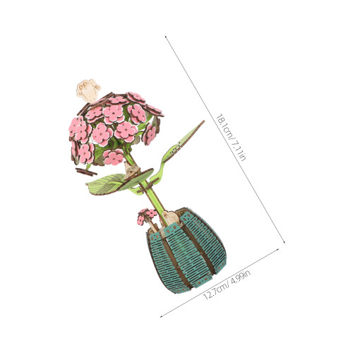 1Set Hydrangea Bloemenbouquet Speelgoed Educatief Meerkleurig 2