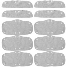 Hat Pads Sweat Liner Innenfutter Sicherheitshut Polyester Grau 10 Stk