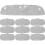 Hat Pads Sweat Liner Innenfutter Sicherheitshut Polyester Grau 10 Stk 8