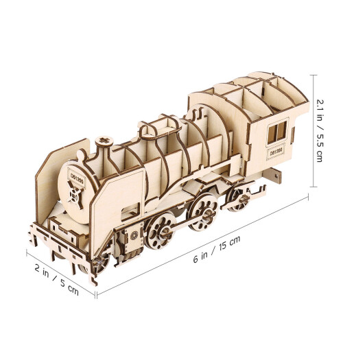 3D Educatief Speelgoed Steam Modeltrein 1