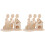 2Sets Kinder 3D Speelgoed Met Ronde Rand Voor 4