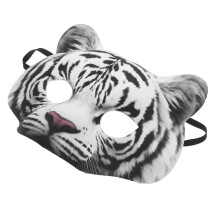 4Stk Halloween Tiger Maske: Eva Halbgesichtsmaske Für Erwachsene