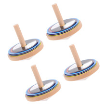 4 Sets Kleurrijke Peg-Top Draaitop Speelgoed Dazzle Colour Gyro