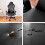 Chair Slipcovers Stretchable PU Chair Covers Scratch-Black 6