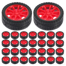 50 Stuks Plastic Rolaswielen 30 Mm Voor Speelgoedauto Vervanging