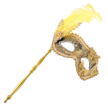 Maskerade Maske Mit Pailletten Stab Für Karneval Cosplay