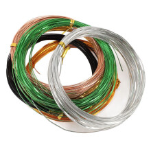6 Rollen flacher Aluminiumdraht, 0,5 mm, 10 m (32,8 Fuß) für Schmuck und Bildhauerei