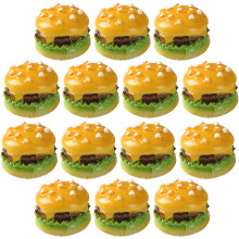 50Stk Mini Hamburger Aus Harz Für DIY, Sammler, Puppenhaus
