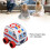 Cute Fabric Pull Back Ambulance Toy for Infants 11x10.5cm 4