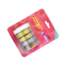Lot de 5 recharges de ruban d'étiquettes couleur 9 mm x 300 cm compatibles avec les modèles 12813/1610/1540