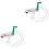 2Stk Diy Experiment Spielzeug Handgenerator Baubausatz 5