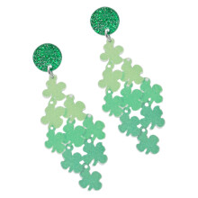 1 Paar Shamrock Ohrringe Für Frauen, Hängende Modeohrringe, Schmuck