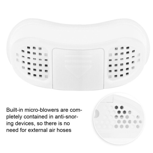 Comfortable White Electronic Snore Relief Apparatus with Micro-Blowers