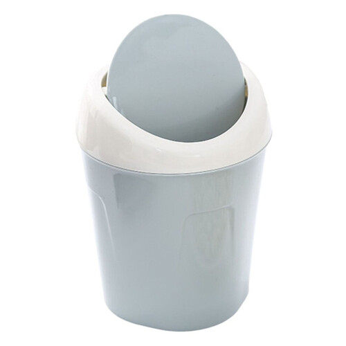 Durable 1.5L Mini Table Trash Can with Swing Lid for Coffee Table 2