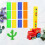 60St Educatief Domino Speelgoed Multi Kleur Spelset 7