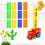 60St Educatief Domino Speelgoed Multi Kleur Spelset 9