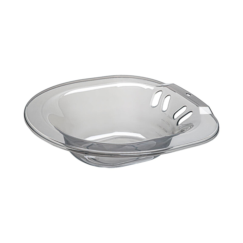 Grey Sitz Bath Basin For Toilet 2000Ml With Flusher Bidet Universal For Most Toilets Reusable Vaginal Steaming