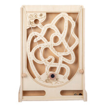 Wooden Marble Game Toy For Children Desktop Educational Shooting Toy