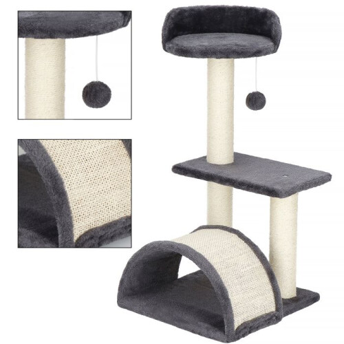 Kattenboom - Springos - 67 cm - Sisalpalen - Platforms - Hangende bal 1