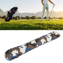 Waterdichte pluche camouflage golfuitlijnstickhoes 35,5 cm blauw
