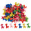 100Pcs Wood Button Colorful Giraffe Shape Craft 1