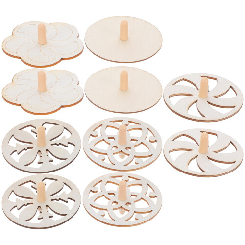 20 Unidades De Madera Giratorios Para Niños 1