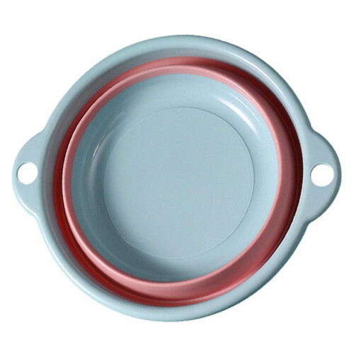Compact Foldable Plastic Washbasin with Handles for Travel S Size 1