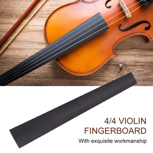 Touche en ébène noir durable pour violon 4/4 - Pièces d'instrument 2
