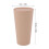 Mini Desktop Trash Can ABS with Rotating Lid 16.5x9cm Khaki 2