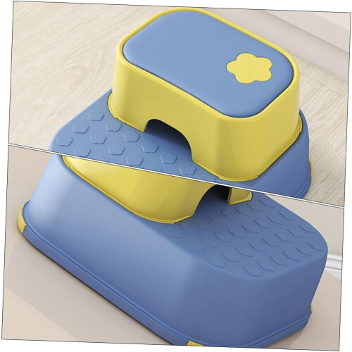 Stepping Stool NonSlip PP Material Bathroom Footstool Safe Step Stool For Kitchen And Washbasin Use 2
