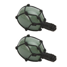 2 st gröna aventurinkristallhängande ornament för rikedom och helande