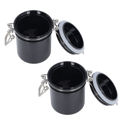 2pcs 250ml Plastic Lash Glue Storage Jars Airtight for Eyelash Extensions