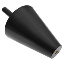 Rookkegel lekdetector 100*82mm rubberen luchtinlaat testtool zwart