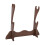 Double-Layer Laminated Bamboo Desktop Flute Stand for Instruments Under 3.5cm 3