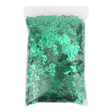 60 gram confetti in de vorm van een dollarteken om mee te gooien