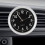Mini Car Quartz Clock with Night Light, 4cm Black Digital Decorative Timer 3
