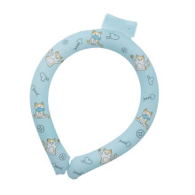 IJskoude nekwarmer van TPU PCM, houdt langdurig koud, blauw, geschikt voor binnen- en buitengebruik